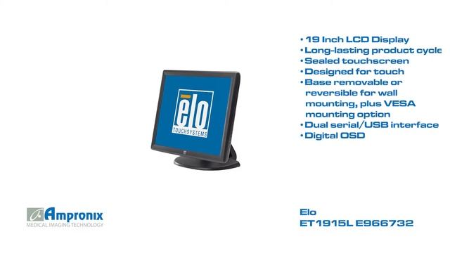 Elo ET1915L E966732 Display Monitor Screen Sales | Service | Repair | Exchange | Replacement смотреть онлайн