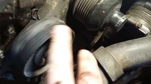 w203 замена ремня генератора и натяжного ролика