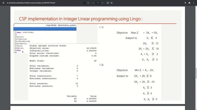 Constraint Satisfaction Problem CSP in Artificial Intelligence implementation in python and lingo смотреть онлайн