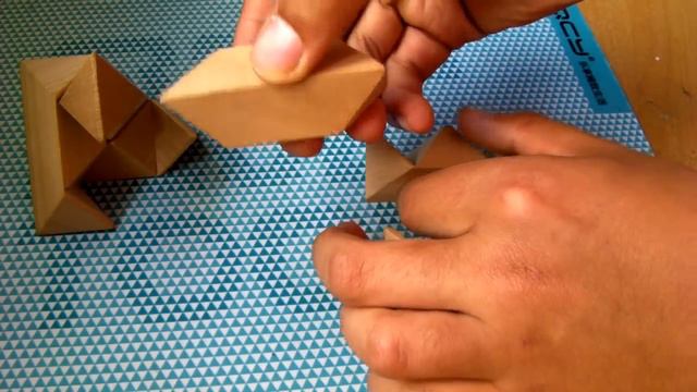 How to - 6 pieces Wooden Star Puzzle Assemble and Disassemble Solution смотреть онлайн