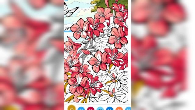 рисуем по номерам - цветы, бабочки, природа смотреть онлайн