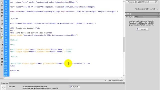 How to Make FaceBook login Page using Bootstrap (part 2/2) смотреть онлайн