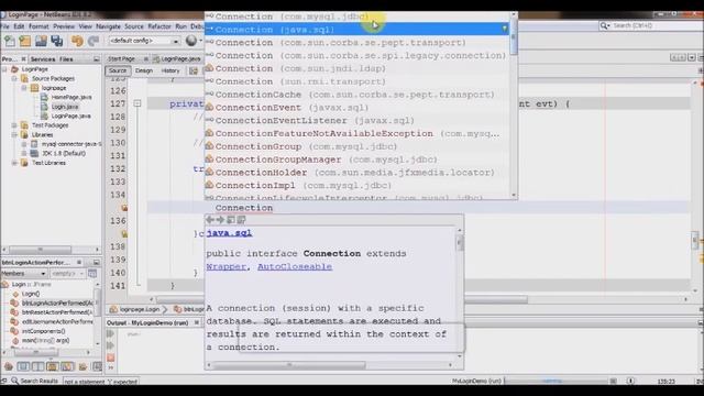 Java Swing JDBC Login Application Using Netbeans IDE смотреть онлайн