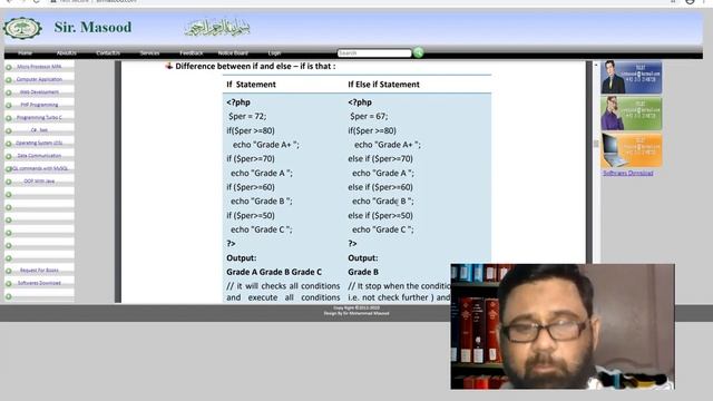 PHP Class 12 sir masoood | Chapter-06 | Decision Making | if-elseif-else | Nested if condition смотреть онлайн
