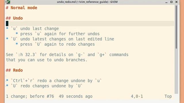 Undo and Redo in Normal mode смотреть онлайн
