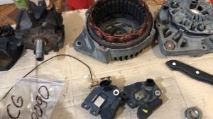 Проверка и ремонт генератора Renault Megane II. Oшибка DF034