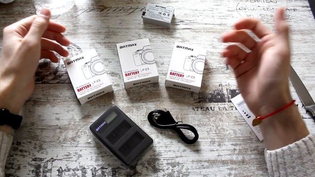 Обзор зарядного устройства и батарей LP E8 для Canon с Aliexpress. смотреть онлайн