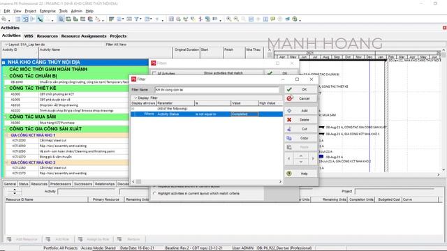 Tip: Phối hợp Filter và Group & Sort trong Oracle Primavera P6 để quản lý tiến độ dự án смотреть онлайн