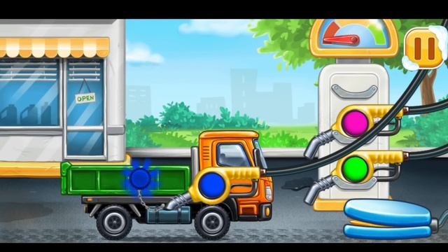 ASSEMBLE AND WASH CONSTRUCTION GAMES OF OLD HOUSE MOVING CONTAINER TRUCK | GOKIDS INDONESIA смотреть онлайн