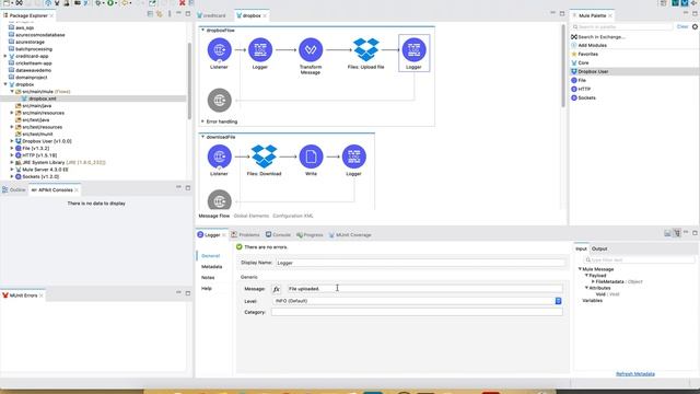 DropBox Connector | Anypoint Studio 7.6.0 | Mule 4.3.0 смотреть онлайн