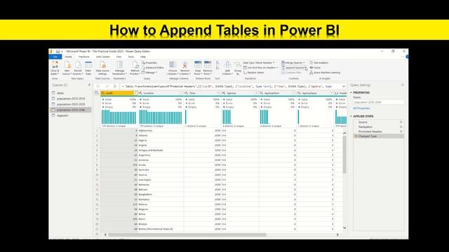 Power BI Basics | Append Tables as New Table | 2022 смотреть онлайн
