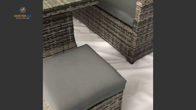 Угловой комплект из ротанга смотреть онлайн