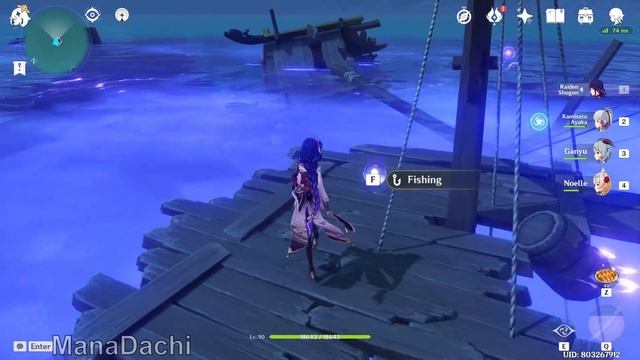 Raimei Angelfish 3 days Respawn timer was a lie ?? - Genshin Impact ( The Catch Pole Arm Quest )(原神 смотреть онлайн