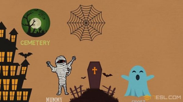 Halloween Vocabulary Words in English | List of Halloween Words
