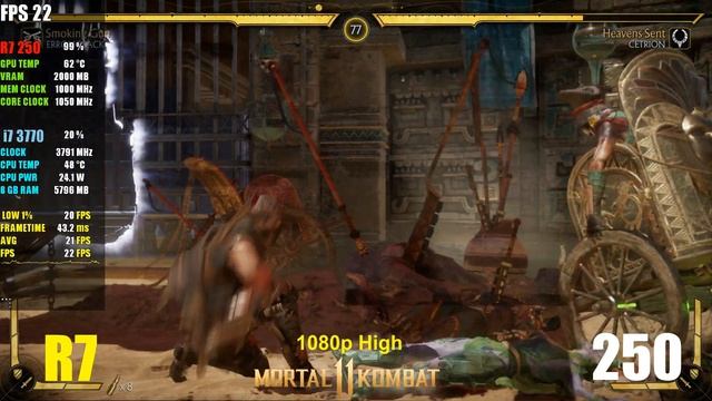 Mortal Kombat 11 : AMD R7 250 2GB | 1080p (High Settings) смотреть онлайн