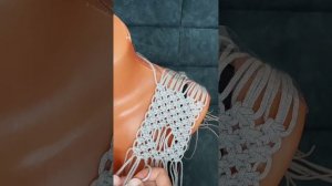 Мастер-класс жилета в технике макраме.