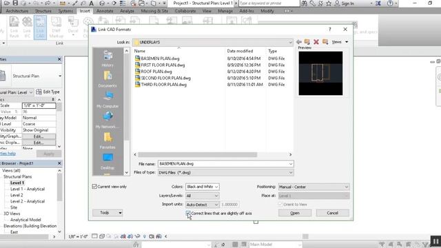 Autodesk Revit- Link DWG Files Into Revit смотреть онлайн