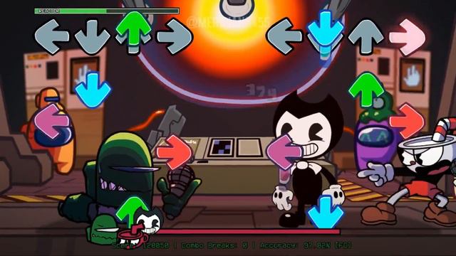 New Reactor | Reactor V4 But Bendy, Cuphead and Green Impostor sings it! || !Friday Night Funkin! смотреть онлайн