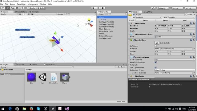 Вебинар на тему: "Создание сетевых игр на Unity3d. Обзор UNet. Практикум" смотреть онлайн
