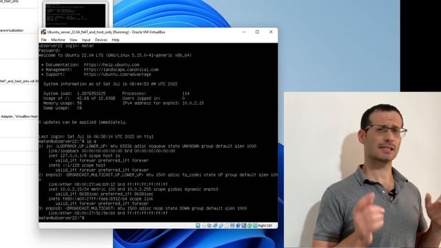 How to enable NAT and host only network on Ubuntu server in VirtualBox смотреть онлайн