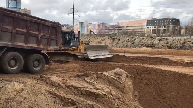 Зсд - разработка котлованов в СПб «ЛСТ-АРЕНДА» #bulldozer смотреть онлайн