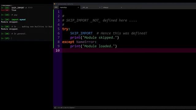 Python Puzzle: Catching a NameError (used in NumPy!) смотреть онлайн