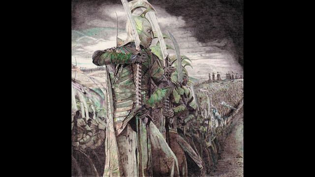 Властелин Колец. Рисунок, графика, цветные ручки.