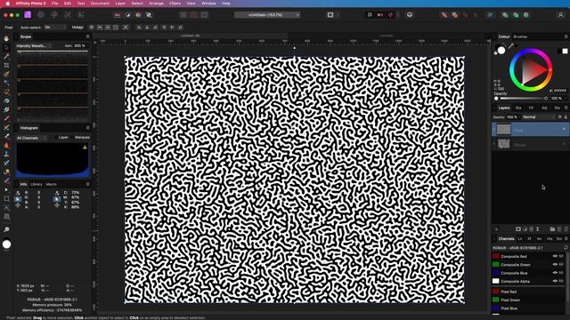 Affinity Photo Creating a TURING (Reaction Diffusion) pattern and use it to dither/halftone an imag смотреть онлайн