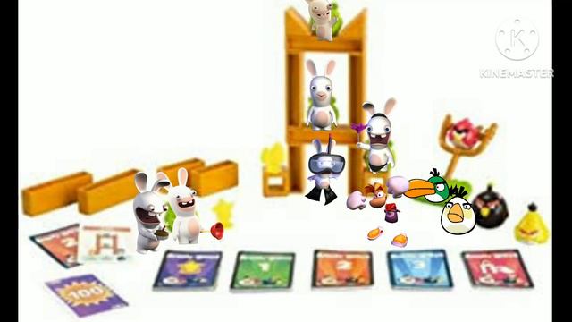 angry birds Rayman raving rabbids knock on wood game Mattel смотреть онлайн
