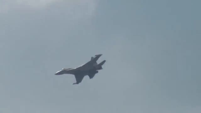 Истребитель СУ-35 (SU-35), руление, взлёт, пилотаж, посадка (100-летие ВВС, Жуковский)