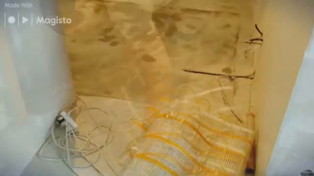 Теплый пол в кухне-спальне-прихожей смотреть онлайн