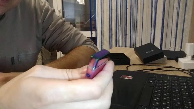 Зажигалка Электроимпульсная зарядка от USB смотреть онлайн