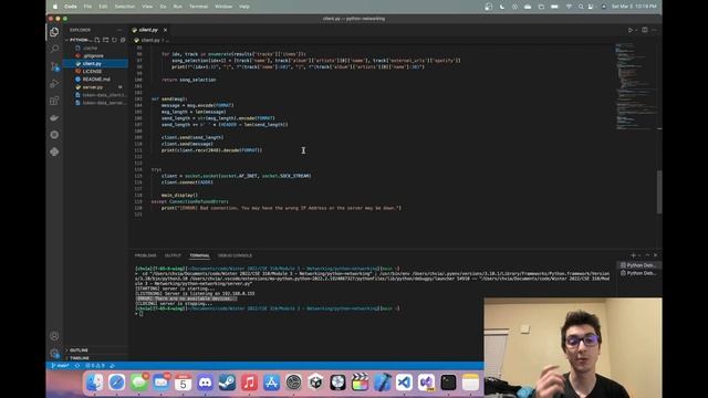 Python Client/Server Networking, Spotify Web API Demo смотреть онлайн