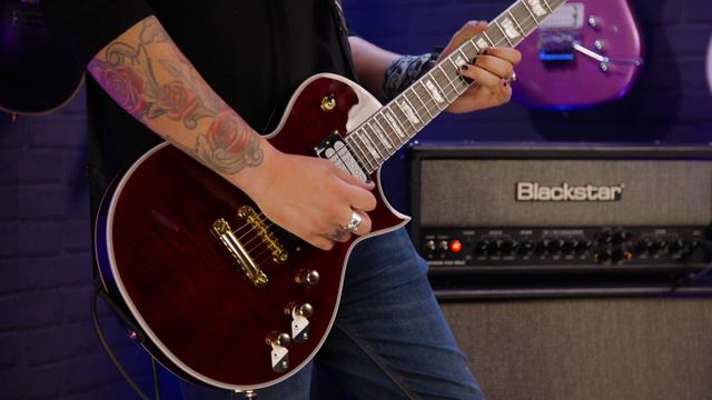 ESP LTD Eclipse EC-1000T CTM! -A  Fishman Loaded, Flamed Top, Full Thickness BEAST Of A Guitar!