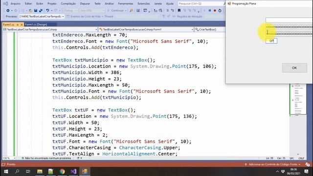 C#, criar TextBox e Label em tempo de execução. C Sharp Visual Studio 2019 смотреть онлайн