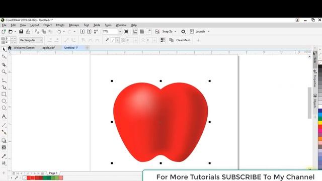 CorelDraw 2019 - Use of Mesh Tool смотреть онлайн