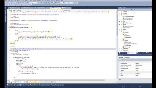 ASP MVC3 - Editing records with jQueryUI Dialogs and Ajax смотреть онлайн