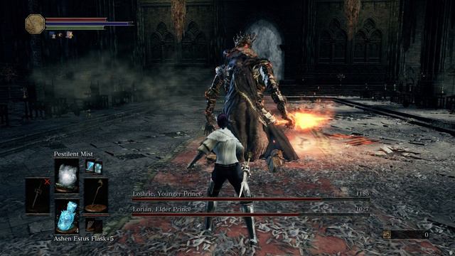 Dark Souls III- How to cheese Lothric Twin Princes with Sorcery смотреть онлайн