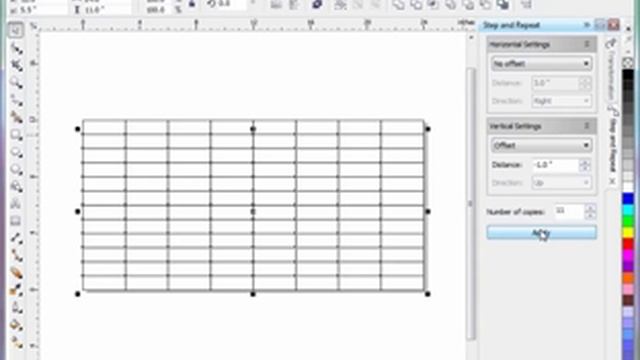 Step And Repeat Command In CorelDraw