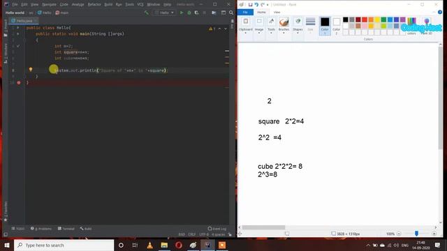 Square of a number | Cube of a number | Square and cube of a number in java смотреть онлайн