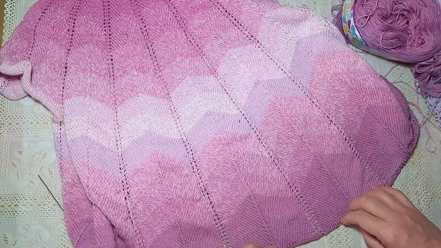 Вяжу 2 туники одновременно из пряжи Фловерс. смотреть онлайн