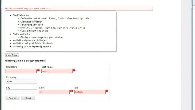 V11 Dialog Component - Validating Data Part 1 смотреть онлайн