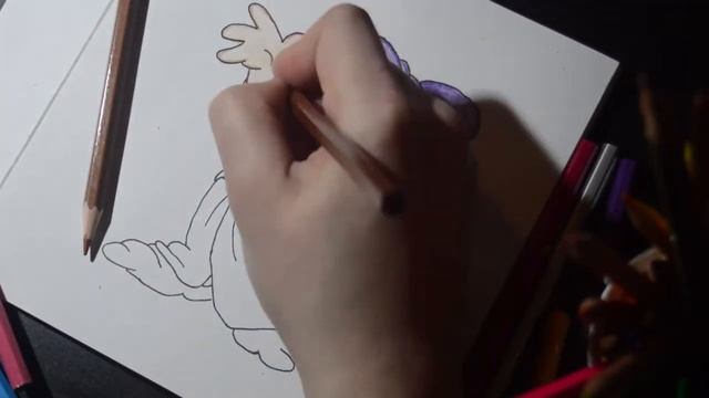 Рисую гномика из мультика дисней Белоснежка и 7 гномов смотреть онлайн