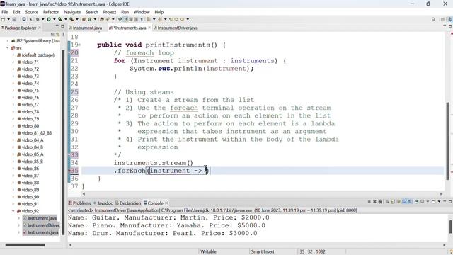 Java 93: Print the content of an ArrayList using Java 8 Streams смотреть онлайн