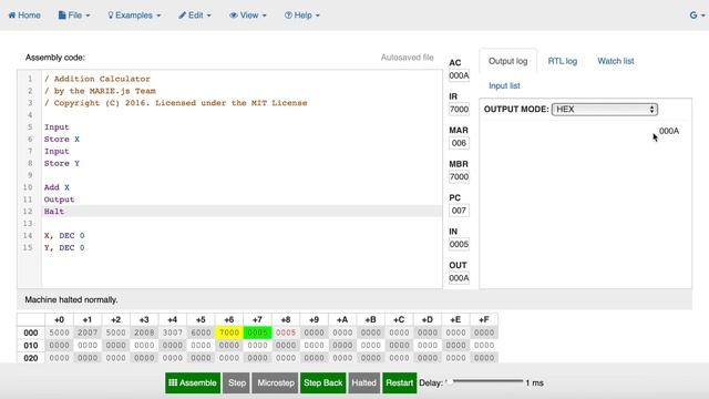 Ejercicios Marie.js смотреть онлайн