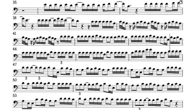 Despacito Cello or Trombone Sheet Music Backing Track Play Along Partitura смотреть онлайн