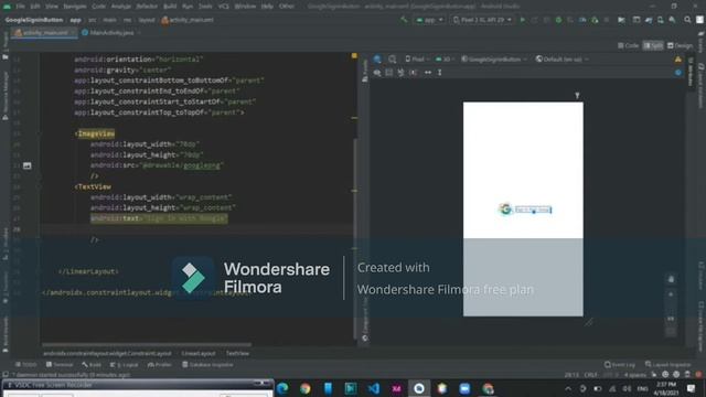 Custom Google Sign-In Button In Android Studio | Android Development | Android | Google | Sign-in смотреть онлайн