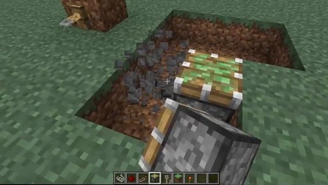 Как сделать механическую ловушку в майнкрафт (с помощью нити) смотреть онлайн