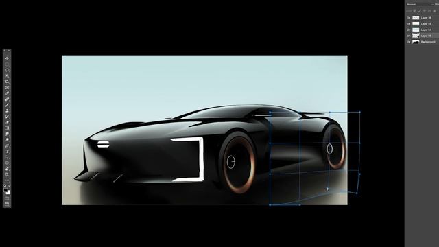Car Design Tutorial / Photoshop Rendering смотреть онлайн