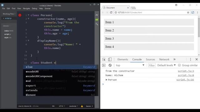 Classes in ES6 смотреть онлайн